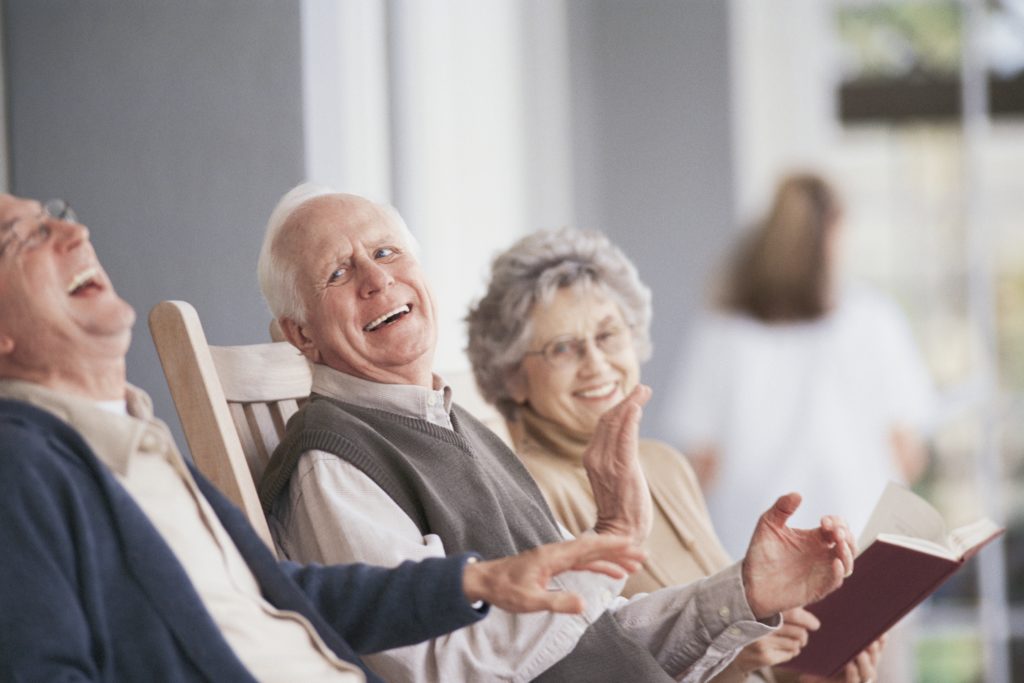 Seniors in an Assisted Living Facility